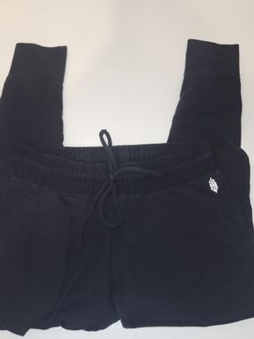 Free People Black Drawstring Jogger Pants